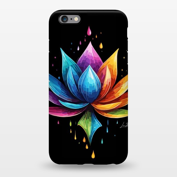 iPhone 6/6s plus StrongFit Multicolors Lotus by LM2Kone