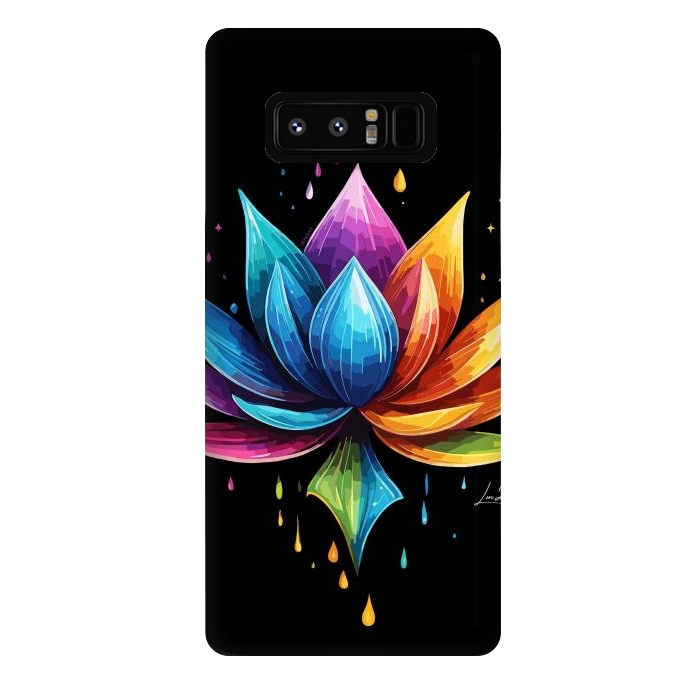 Galaxy Note 8 StrongFit Multicolors Lotus by LM2Kone