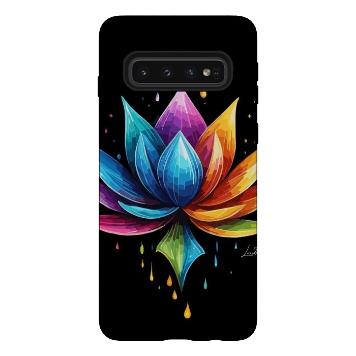 Galaxy S10 StrongFit Multicolors Lotus by LM2Kone