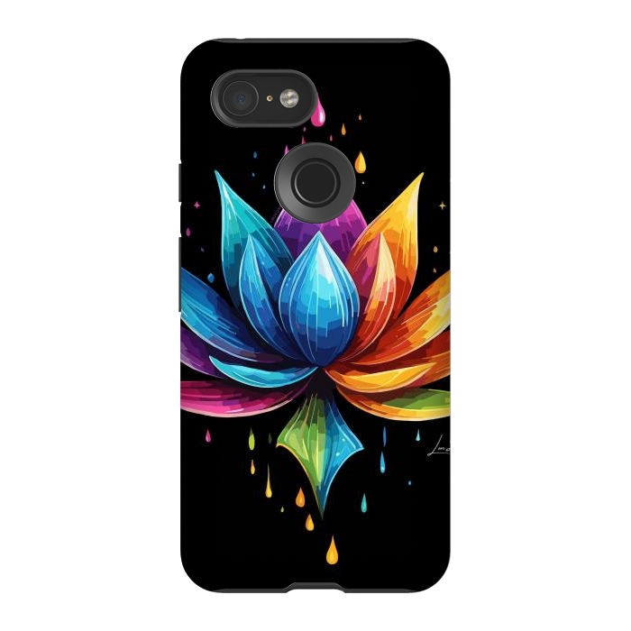 Pixel 3 StrongFit Multicolors Lotus by LM2Kone