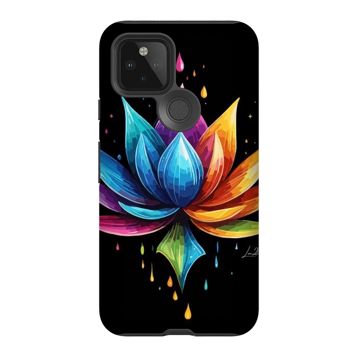 Pixel 5 StrongFit Multicolors Lotus by LM2Kone