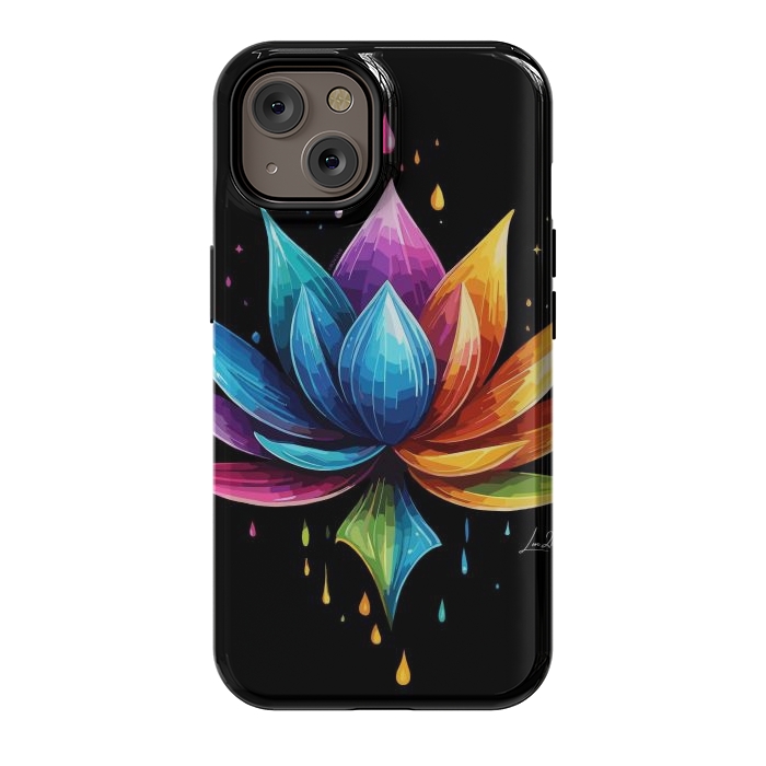 iPhone 14 StrongFit Multicolors Lotus by LM2Kone