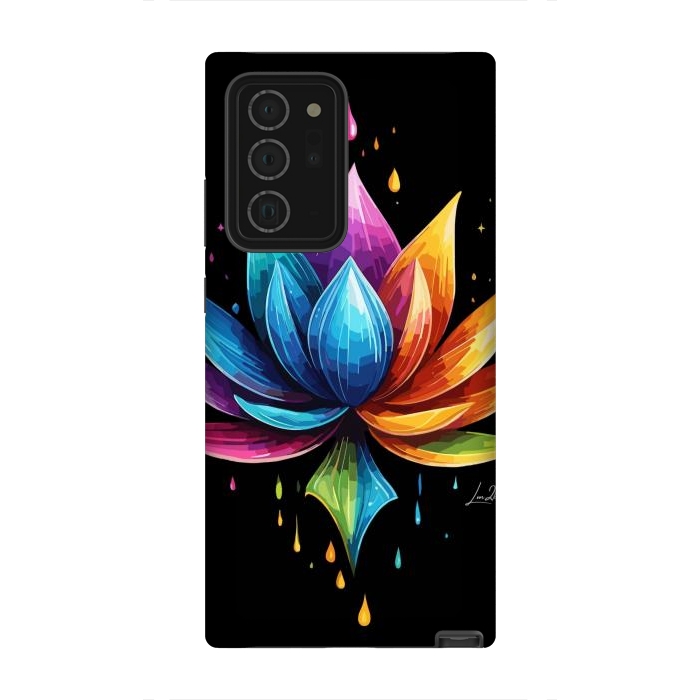 Galaxy Note 20 Ultra StrongFit Multicolors Lotus by LM2Kone