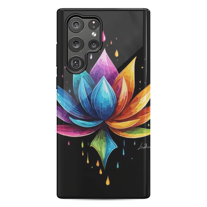 Galaxy S22 Ultra StrongFit Multicolors Lotus by LM2Kone