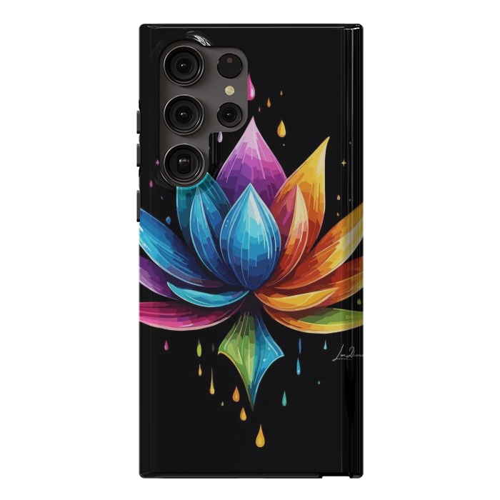 Galaxy S23 Ultra StrongFit Multicolors Lotus by LM2Kone