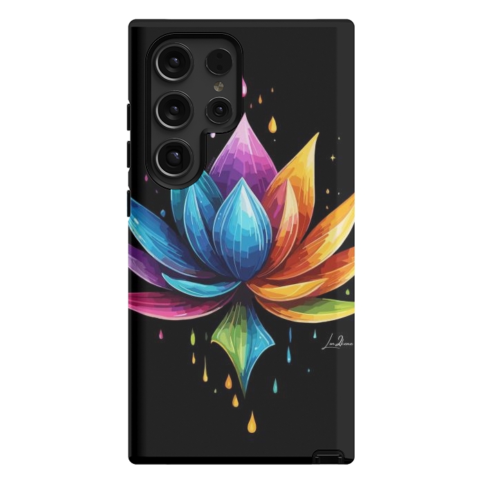 Galaxy S24 Ultra StrongFit Multicolors Lotus by LM2Kone