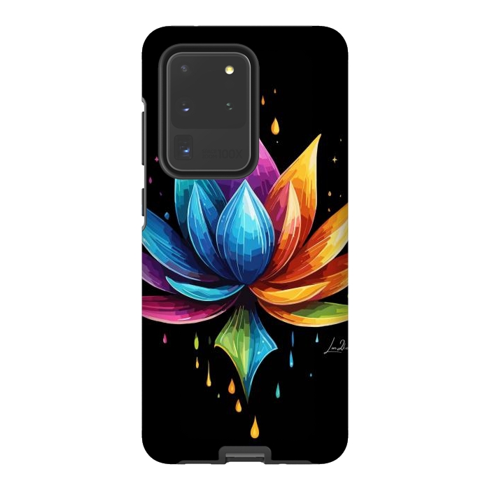 Galaxy S20 Ultra StrongFit Multicolors Lotus by LM2Kone