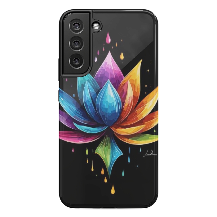 Galaxy S22 plus StrongFit Multicolors Lotus by LM2Kone