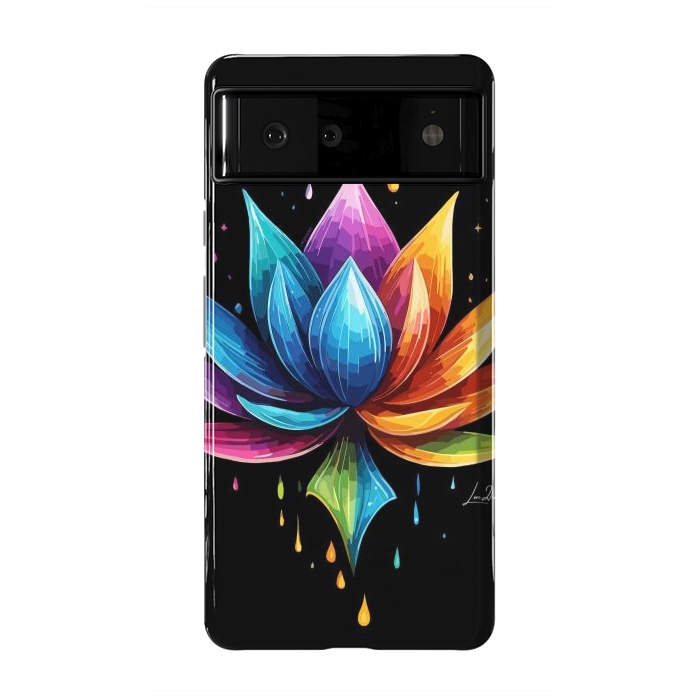 Pixel 6 StrongFit Multicolors Lotus by LM2Kone