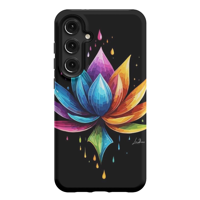 Galaxy S24 Plus StrongFit Multicolors Lotus by LM2Kone