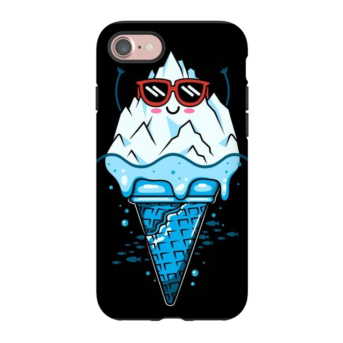 iPhone 7 StrongFit Funny Iceberg Cream by LM2Kone