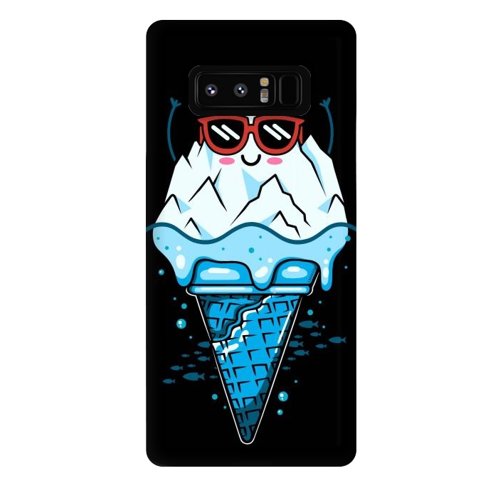 Galaxy Note 8 StrongFit Funny Iceberg Cream by LM2Kone