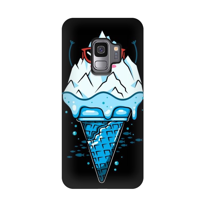 Galaxy S9 StrongFit Funny Iceberg Cream by LM2Kone