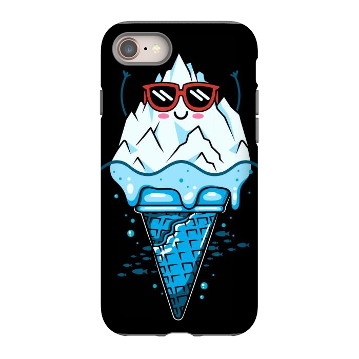 iPhone 8 StrongFit Funny Iceberg Cream by LM2Kone