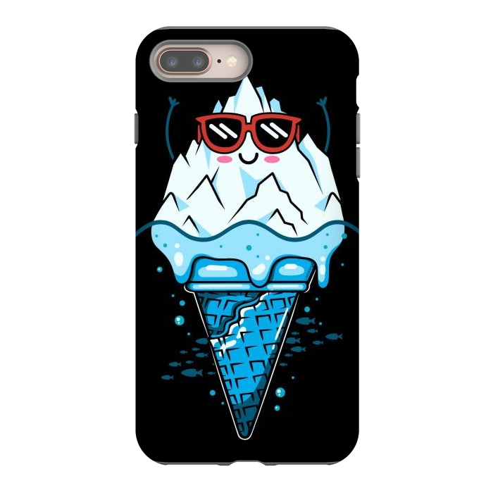 iPhone 8 plus StrongFit Funny Iceberg Cream by LM2Kone