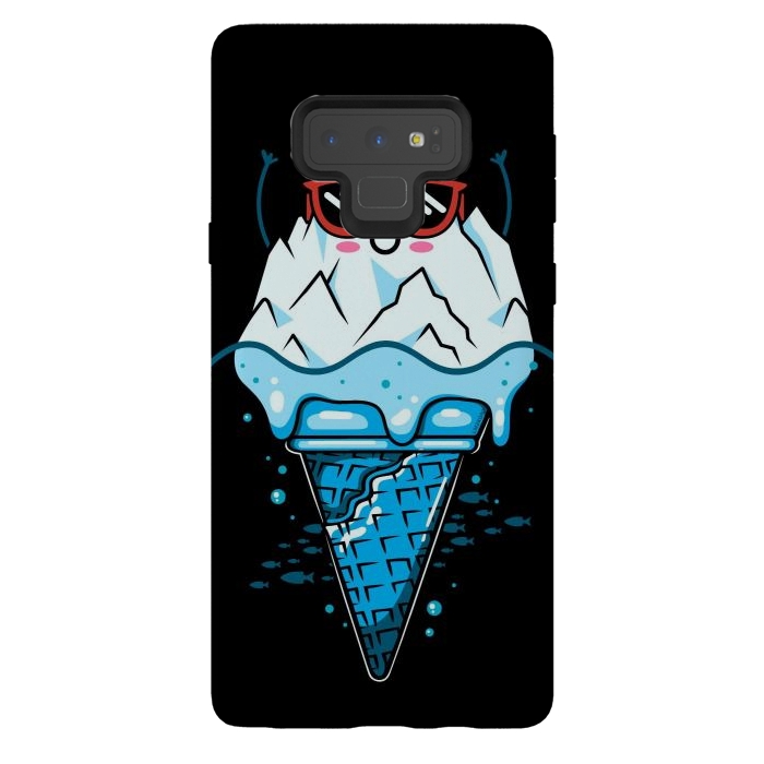 Galaxy Note 9 StrongFit Funny Iceberg Cream by LM2Kone