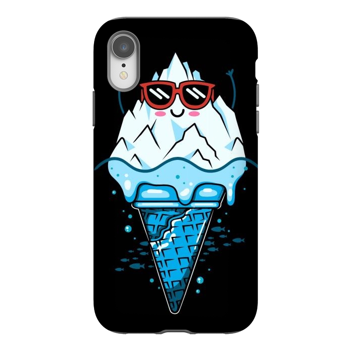 iPhone Xr StrongFit Funny Iceberg Cream by LM2Kone