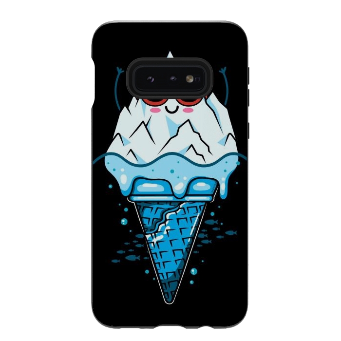 Galaxy S10e StrongFit Funny Iceberg Cream by LM2Kone