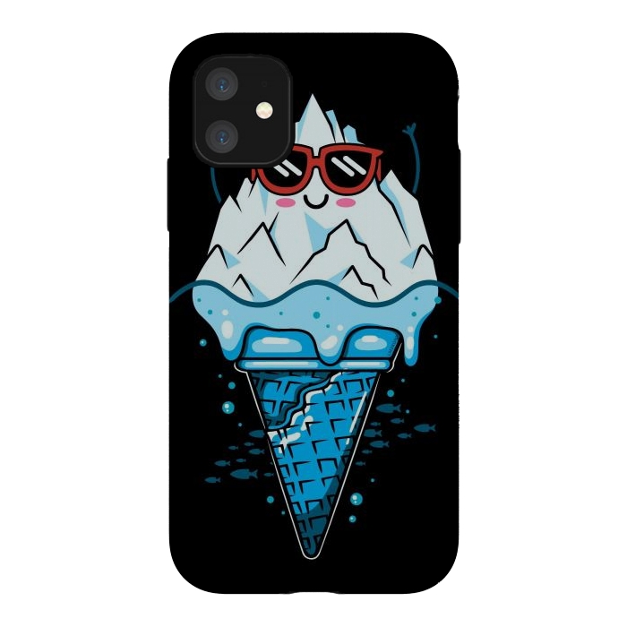 iPhone 11 StrongFit Funny Iceberg Cream by LM2Kone