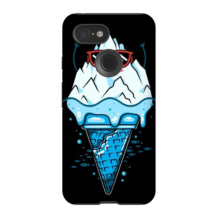 Pixel 3 StrongFit Funny Iceberg Cream by LM2Kone