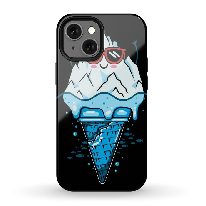 iPhone 12 mini StrongFit Funny Iceberg Cream by LM2Kone