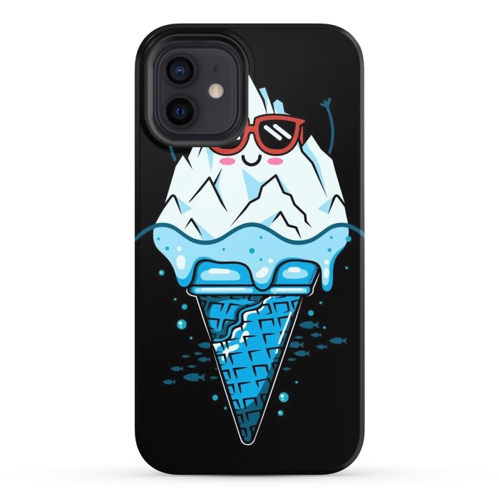 iPhone 12 StrongFit Funny Iceberg Cream by LM2Kone