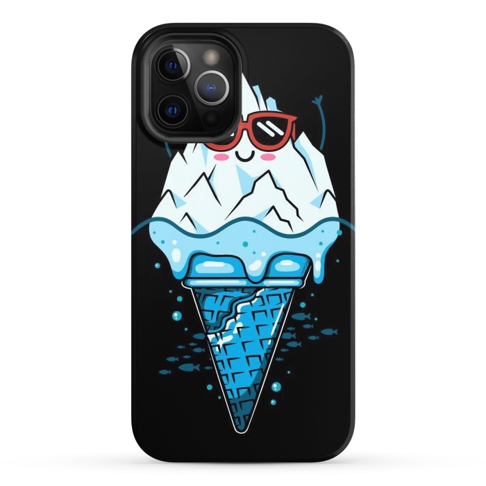 iPhone 12 Pro StrongFit Funny Iceberg Cream by LM2Kone