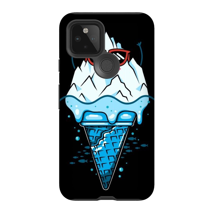 Pixel 5 StrongFit Funny Iceberg Cream by LM2Kone