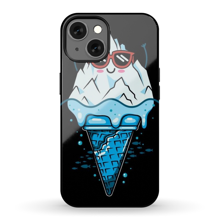 iPhone 13 StrongFit Funny Iceberg Cream by LM2Kone