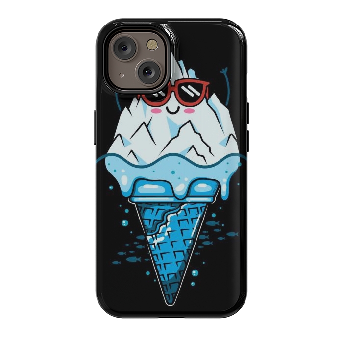 iPhone 14 StrongFit Funny Iceberg Cream by LM2Kone