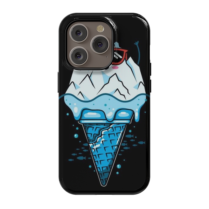 iPhone 14 Pro StrongFit Funny Iceberg Cream by LM2Kone