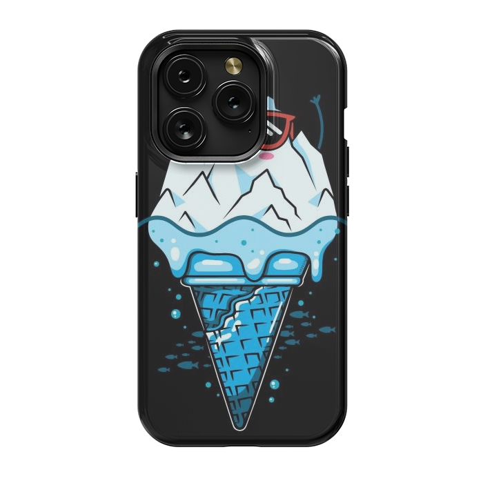 iPhone 15 Pro StrongFit Funny Iceberg Cream by LM2Kone