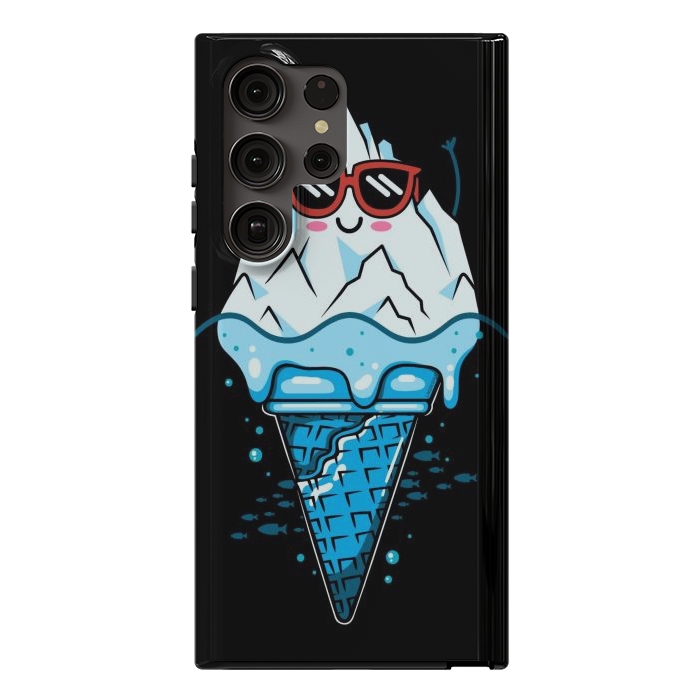 Galaxy S23 Ultra StrongFit Funny Iceberg Cream by LM2Kone