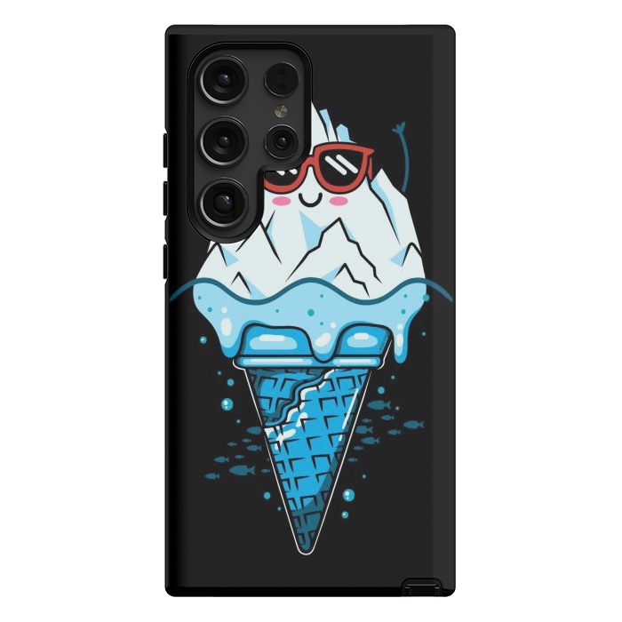 Galaxy S24 Ultra StrongFit Funny Iceberg Cream by LM2Kone