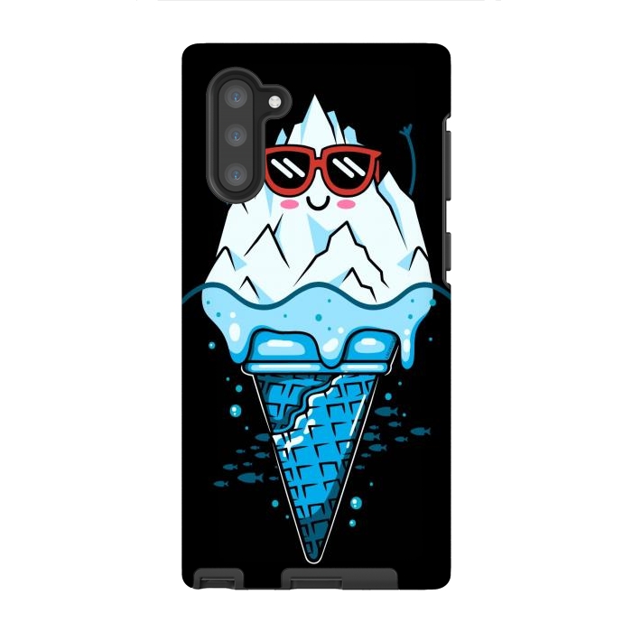 Galaxy Note 10 StrongFit Funny Iceberg Cream by LM2Kone