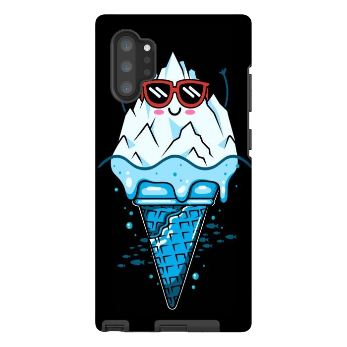 Galaxy Note 10 plus StrongFit Funny Iceberg Cream by LM2Kone