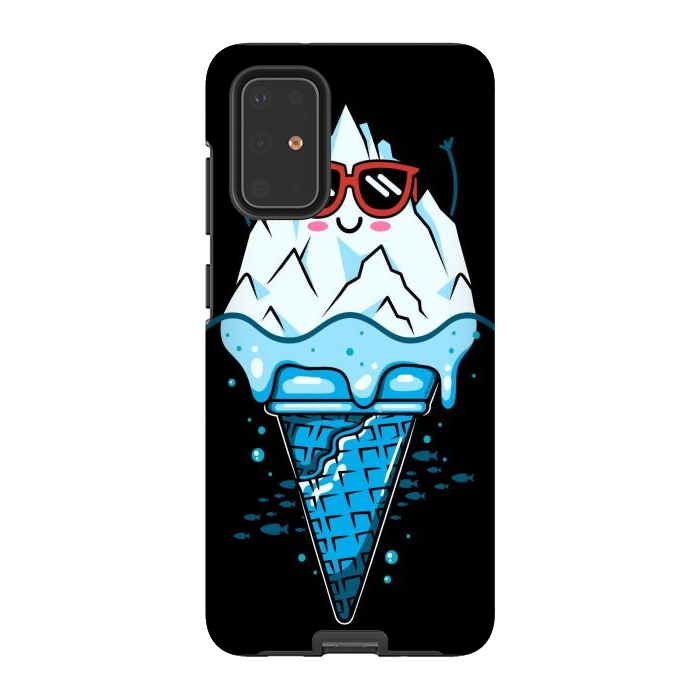 Galaxy S20 Plus StrongFit Funny Iceberg Cream by LM2Kone