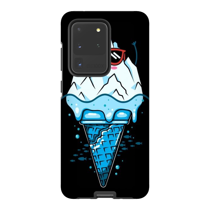 Galaxy S20 Ultra StrongFit Funny Iceberg Cream by LM2Kone