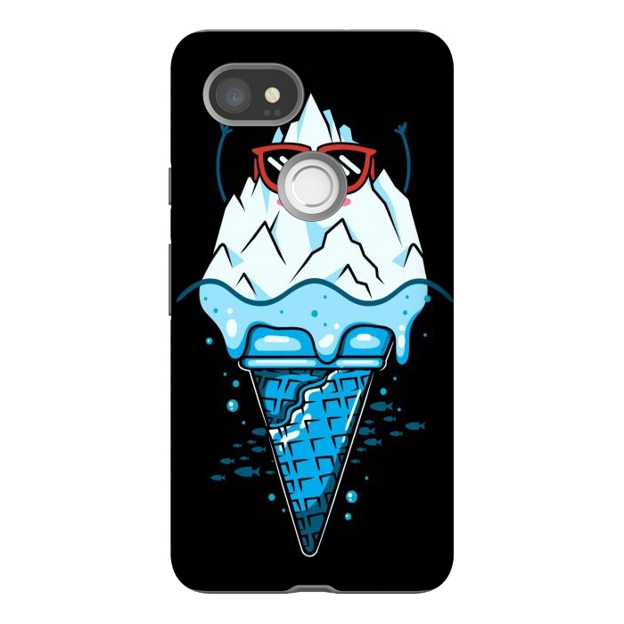 Pixel 2XL StrongFit Funny Iceberg Cream by LM2Kone