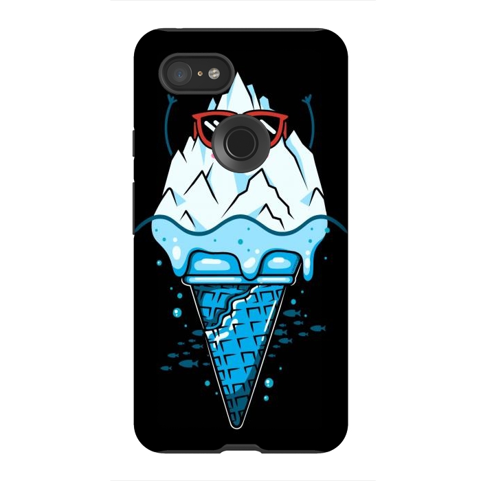 Pixel 3XL StrongFit Funny Iceberg Cream by LM2Kone