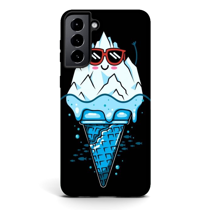 Galaxy S21 StrongFit Funny Iceberg Cream by LM2Kone