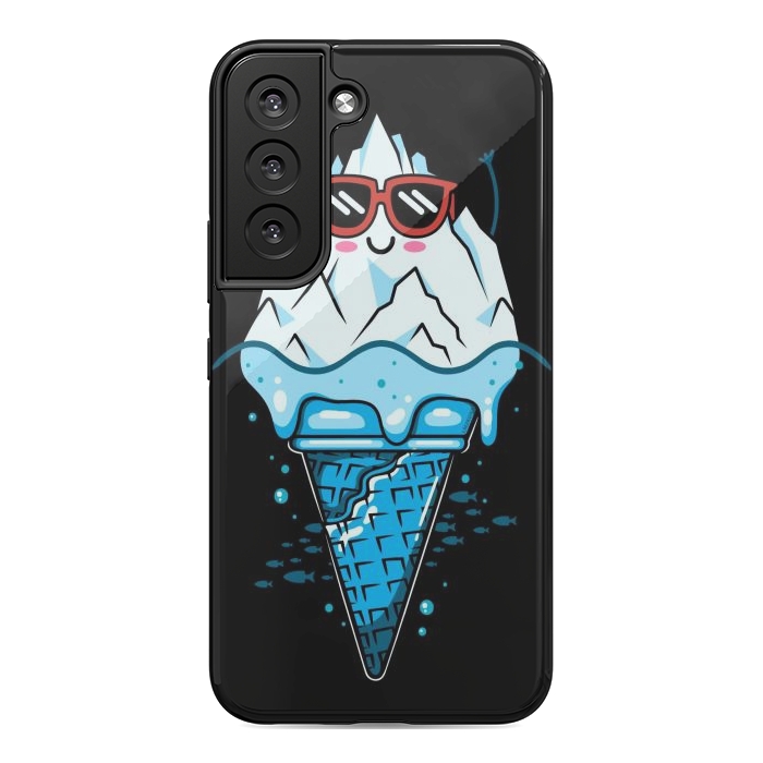 Galaxy S22 StrongFit Funny Iceberg Cream by LM2Kone