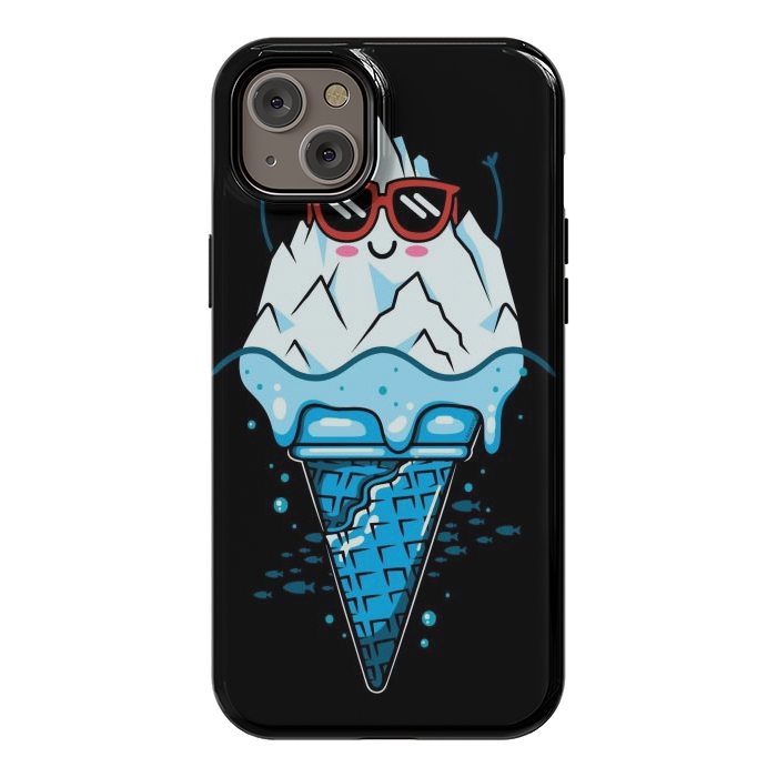 iPhone 14 Plus StrongFit Funny Iceberg Cream by LM2Kone