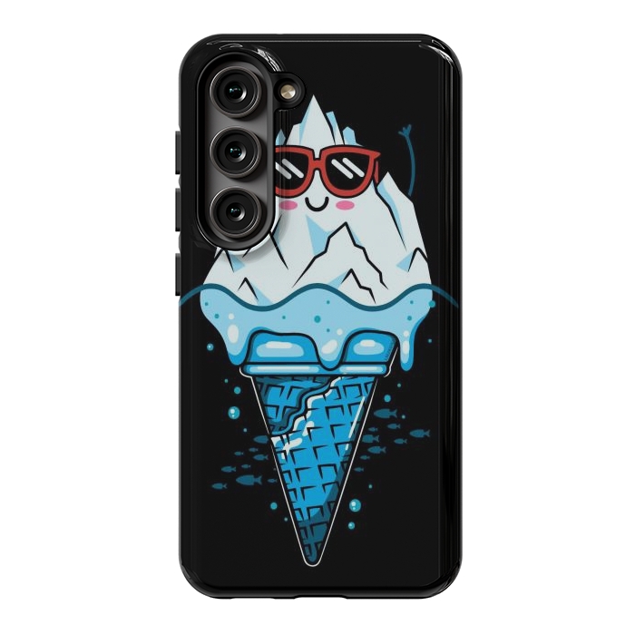 Galaxy S23 StrongFit Funny Iceberg Cream by LM2Kone