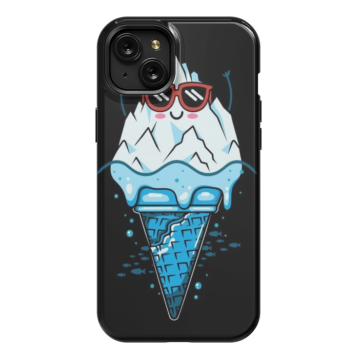 iPhone 15 Plus StrongFit Funny Iceberg Cream by LM2Kone