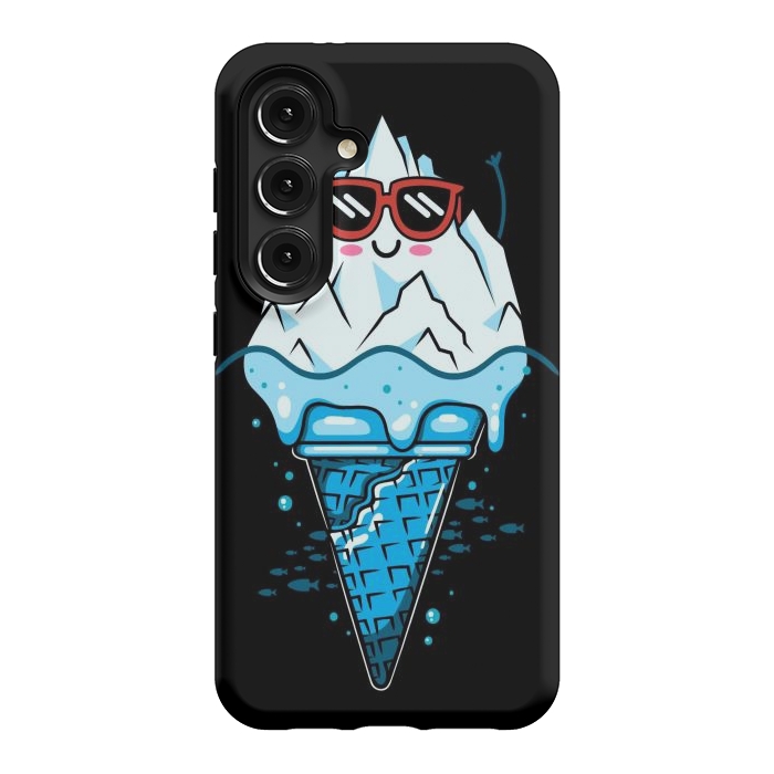 Galaxy S24 StrongFit Funny Iceberg Cream by LM2Kone