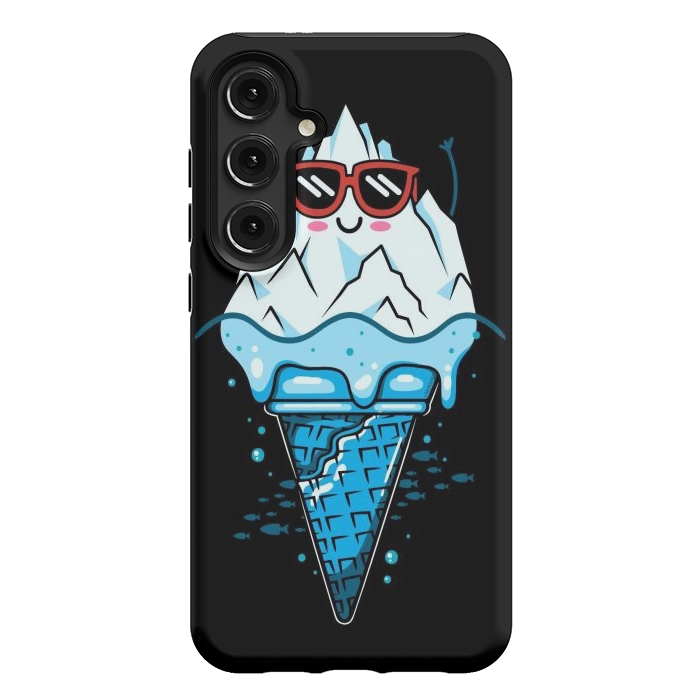 Galaxy S24 Plus StrongFit Funny Iceberg Cream by LM2Kone