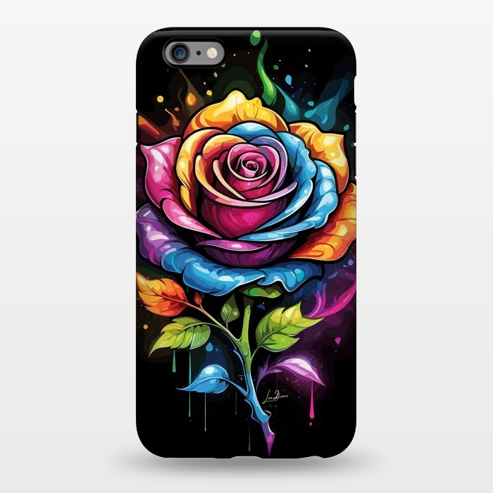 iPhone 6/6s plus StrongFit Rainbow Rose by LM2Kone