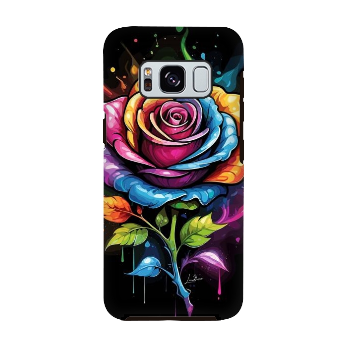 Galaxy S8 StrongFit Rainbow Rose by LM2Kone