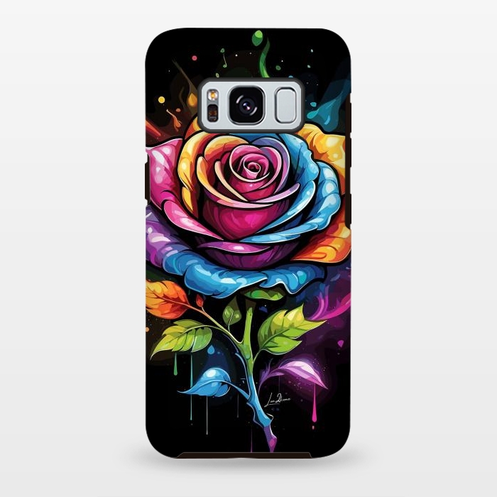 Galaxy S8 plus StrongFit Rainbow Rose by LM2Kone